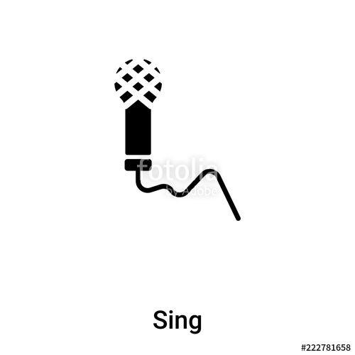 Sing Logo - Sing icon vector isolated on white background, logo concept of Sing