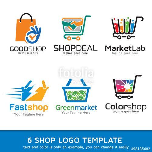 Market Logo - Shop Market Logo Template Design Vector
