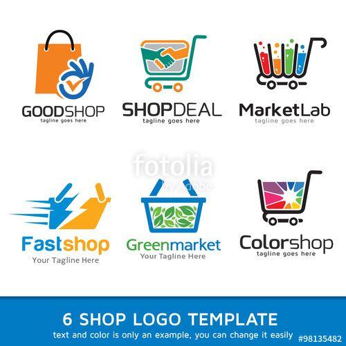 Market Logo - Shop Market Logo Template Design Vector Stock image and royalty