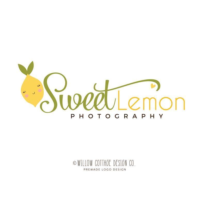 Market Logo - lemon logo, fuit logo, premade logo, farmers market logo, pre made logo,  kids logo, health food logo, baby logo, children's logo, branding
