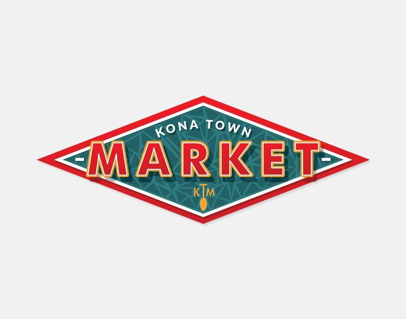 Market Logo - Kona Town Market Logo | Christopher Green Design