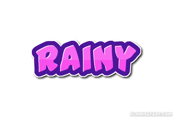 Rainy Logo - Rainy Logo. Free Name Design Tool from Flaming Text