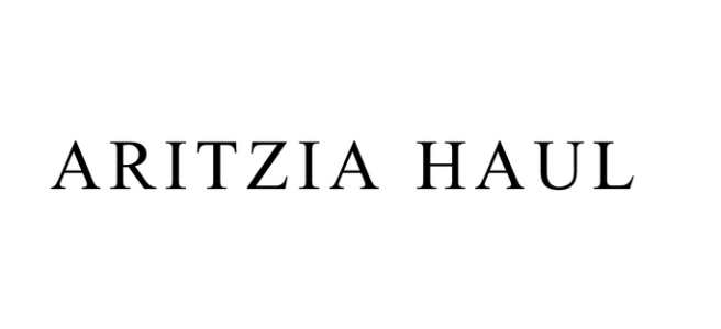 Aritzia Logo - ARITZIA HAUL – S A R A K A T H L E E N