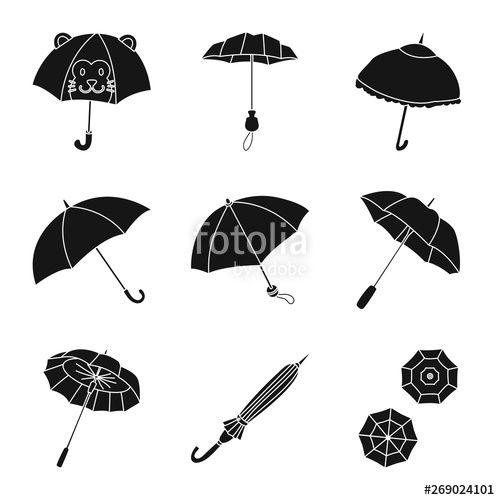 Rainy Logo - Isolated object of weather and rainy logo. Collection of weather