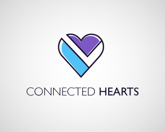 Hearts Logo - Connected Hearts Logo Designed