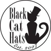 Hats Logo - Los Gatos Hats. Black Cat Hats