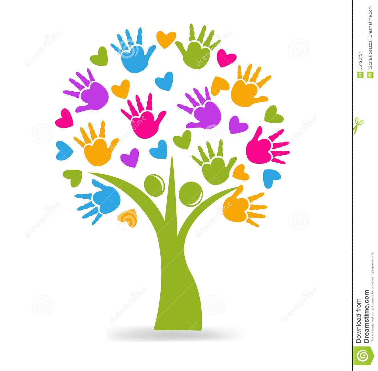 Hearts Logo - Tree Hands And Hearts Logo - Download From Over 41 Million High ...