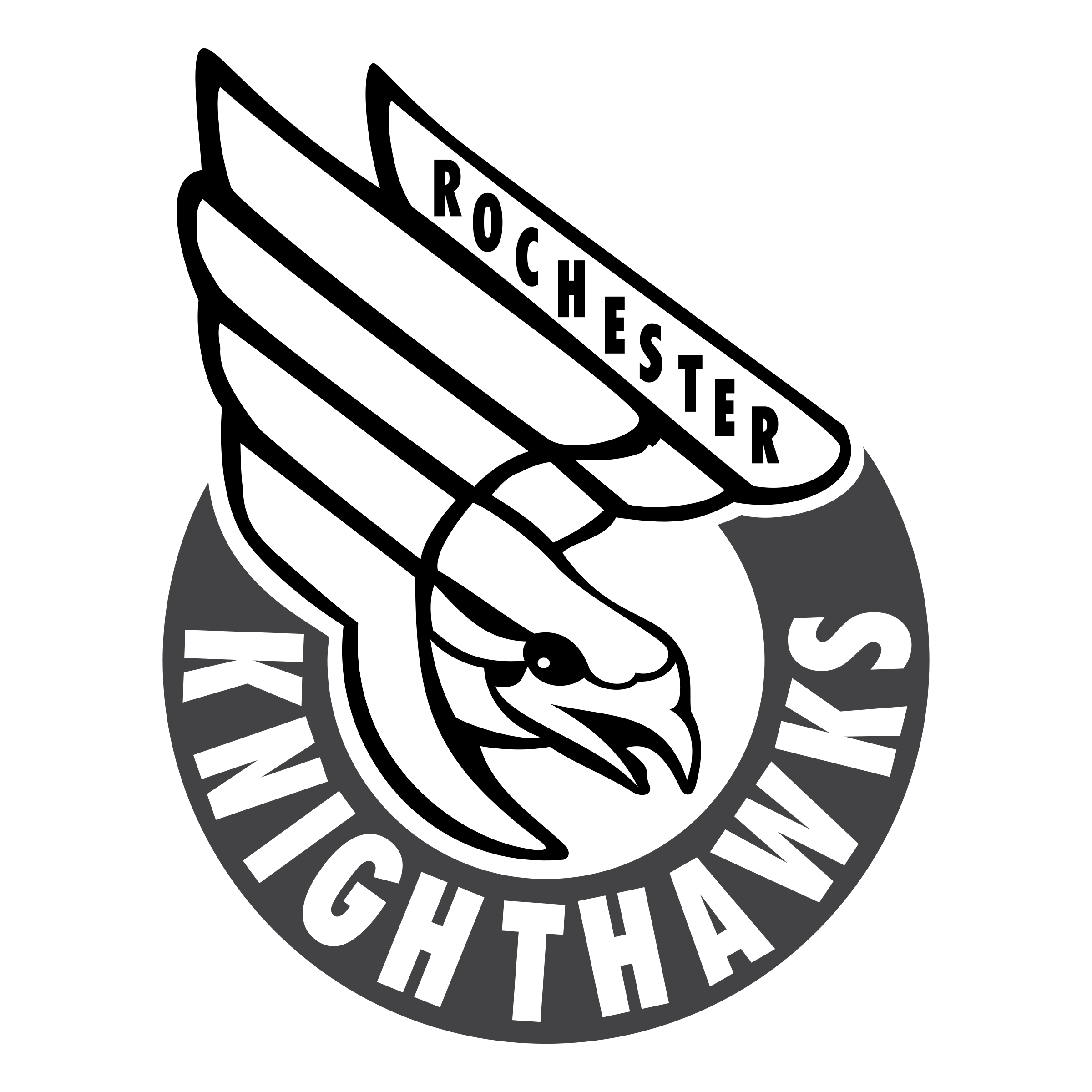 Knighthawks Logo - Rochester Knighthawks Logo PNG Transparent & SVG Vector - Freebie Supply