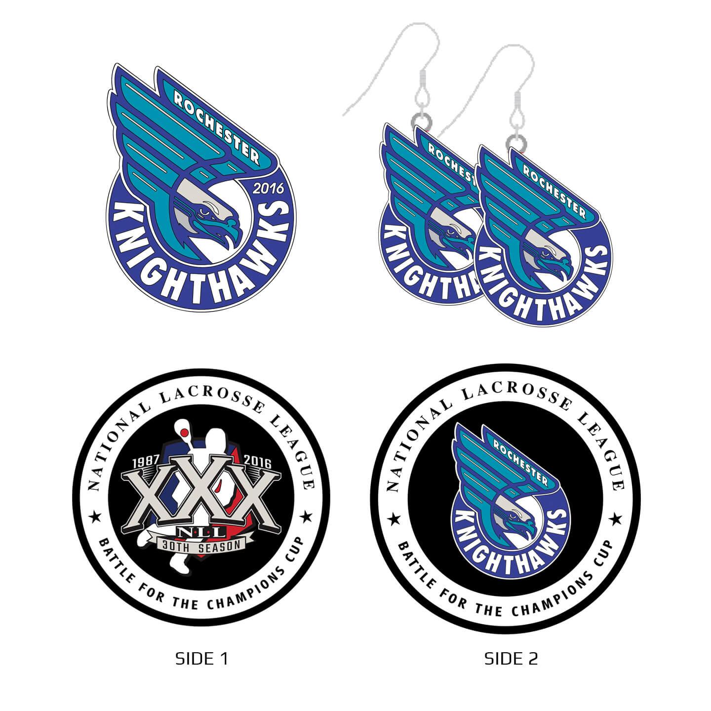 Knighthawks Logo - National Lacrosse League , Rochester Knighthawks , Coin