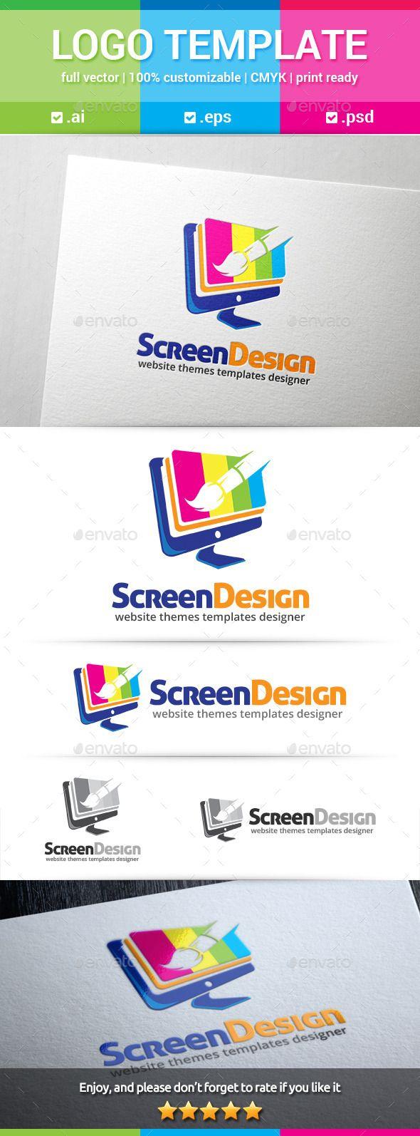 Screen Logo - Screens Logo Templates from GraphicRiver