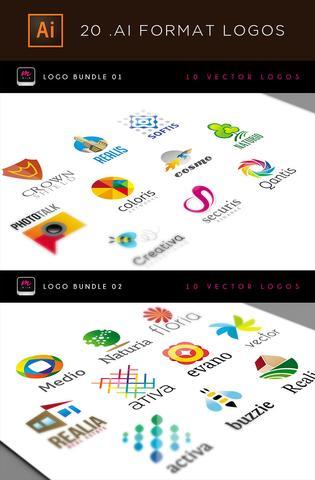 Medio Logo - 60 Stunning Logos and Bonus Business Card Templates - Only $20