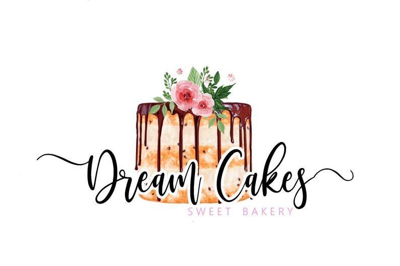 Treats Logo - Cake Logo / Elegant Bakery Logo / Sweets Logo / Treats Logo / Dessert Logo  / Floral Cake Logo / Kitchen Logo / Baking Logo / Swash Logo