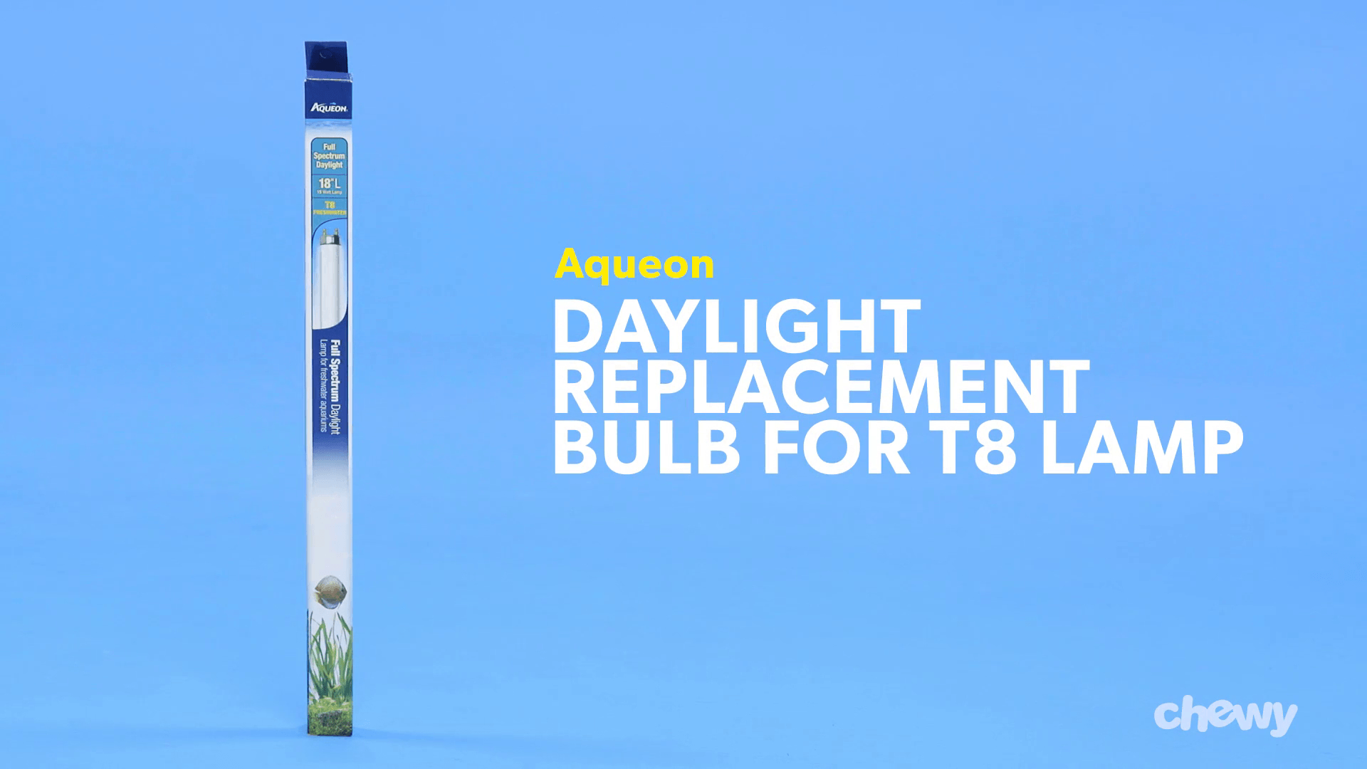 Aqueon Logo - Aqueon Daylight Replacement Bulb for T8 Lamp, 15 Watt, 18-in
