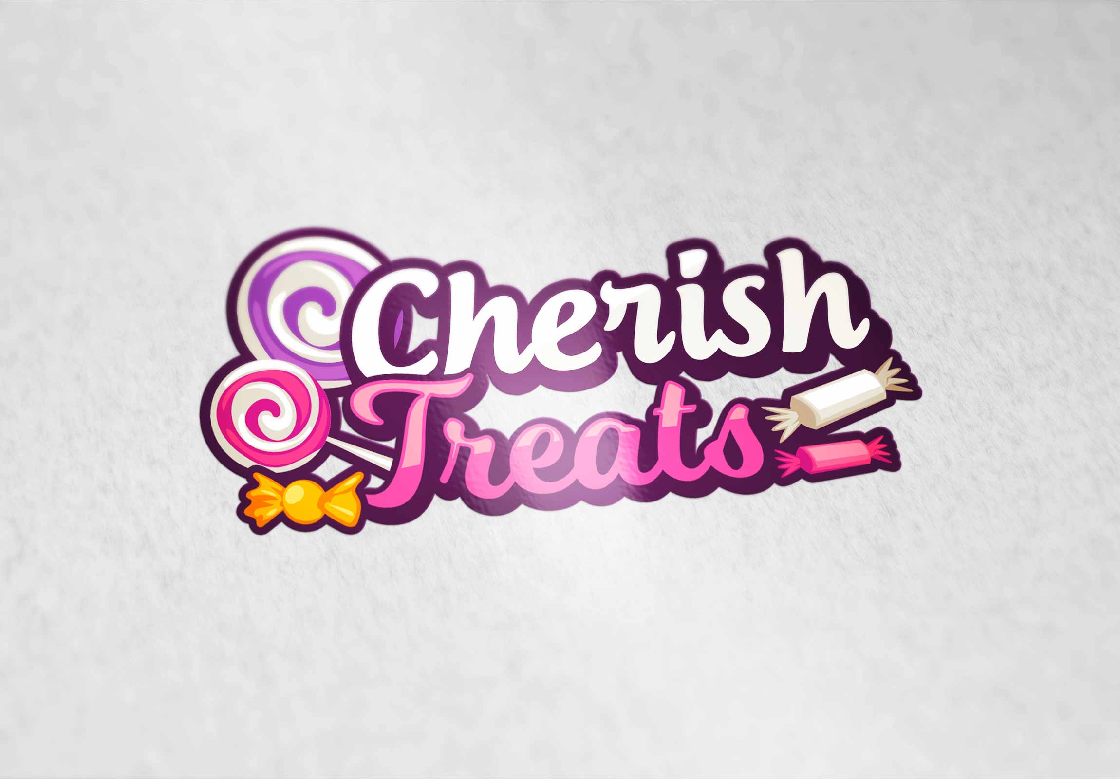 Treats Logo - Cherish Treats Logo and Business Card Design