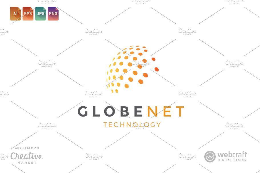 GlobeNet Logo - Globe Net Logo Template ~ Logo Templates ~ Creative Market