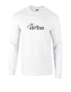 AirTran Logo - Details About Air Tran Black Logo US Airline AIRTRAN Aviation White Long Sleeve T Shirt