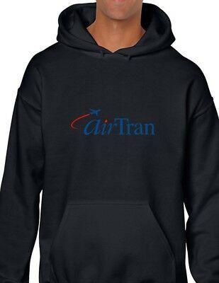 AirTran Logo - AIRTRAN AIR TRAN Airways Red Blue Logo US Airline Black Hoodie Hooded  Sweatshirt