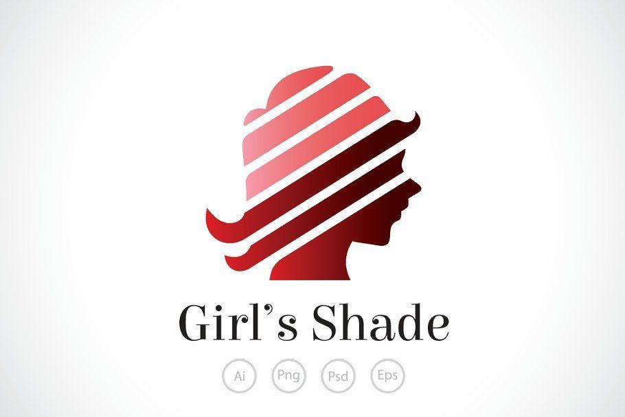 Shade Logo - Girl Shade Logo Template Logo Templates Creative Market