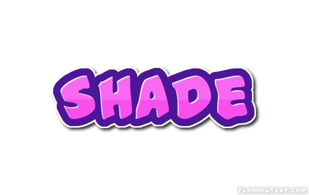Shade Logo - Shade Logo. Free Name Design Tool from Flaming Text