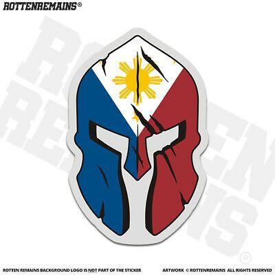 Pinoy Logo - Philippines Flag Spartan Decal Filipino Philippine Pinoy Vinyl Sticker V3 EVM
