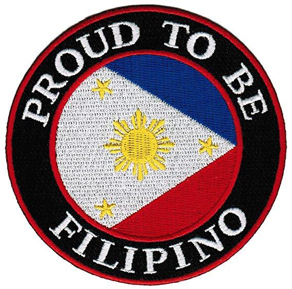 Pinoy Logo - Proud To Be Filipino Embroidered Patch Philippines Flag Pinoy Iron On Biker Emblem