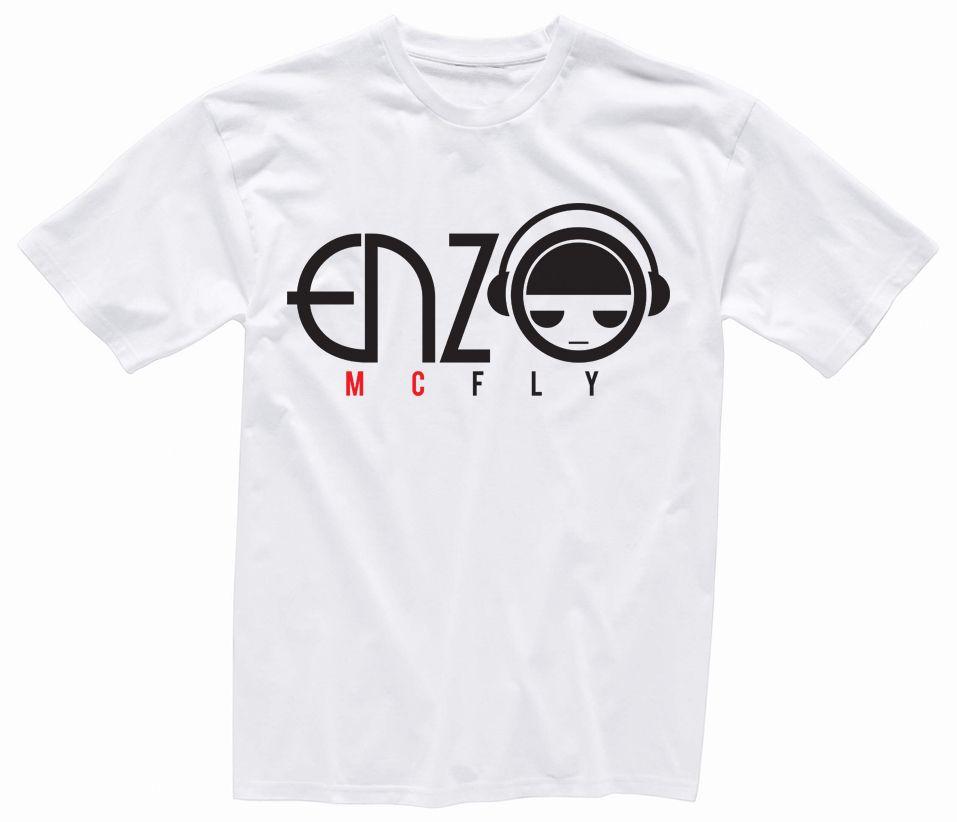 McFly Logo - ENZO McFLY™ Logo T-Shirt: White/Blk