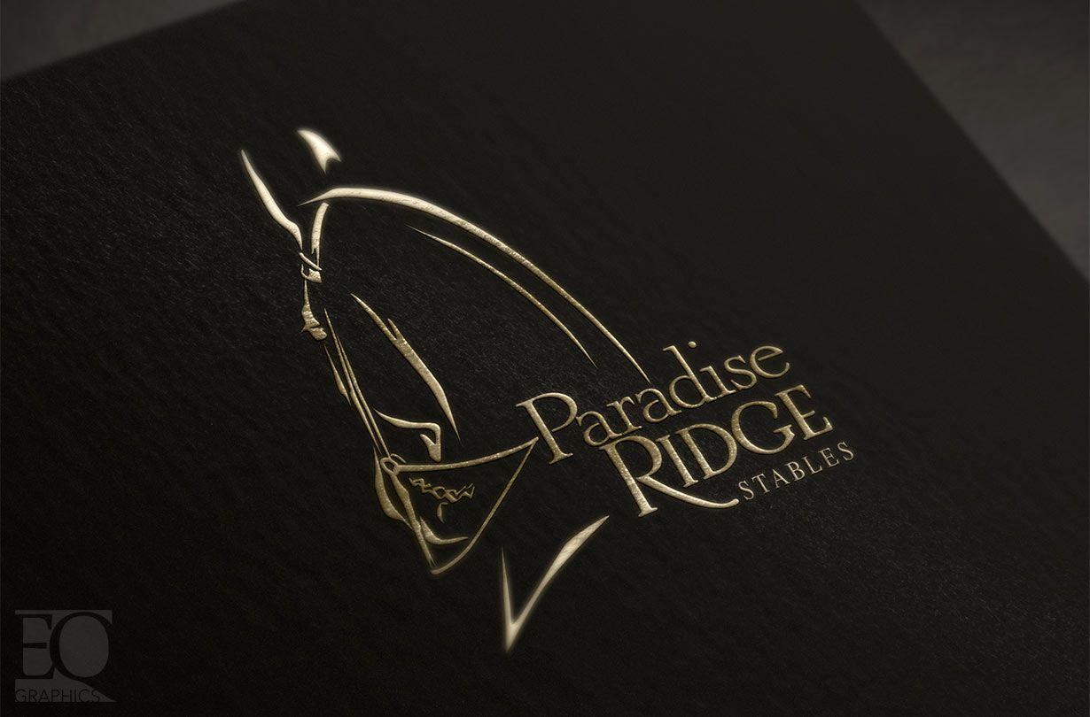 Ridge Logo - Paradise Ridge Stables American Saddlebred Custom Logo Art by EQ ...