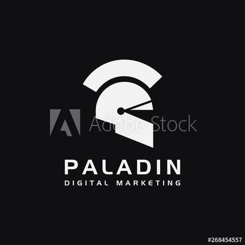 Paladin Logo - Modern minimalist paladin logo / spartan logo / warrior logo icon