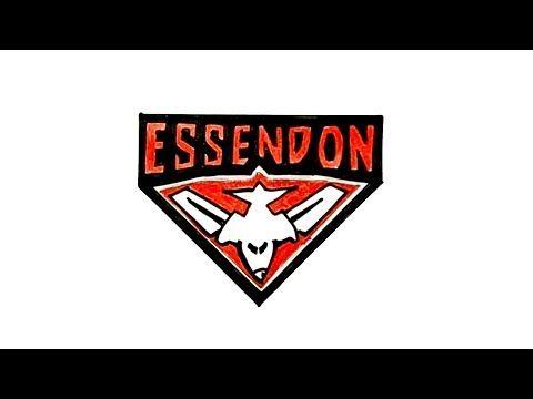 Essendon Logo - How to Draw the Essendon Logo - YouTube