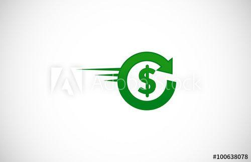 Moeny Logo - round arrow money logo this stock vector and explore similar