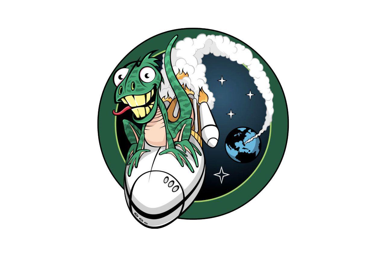 NRO Logo - This Crazy Lizard Is the Mascot of the Latest US Spy Satellite