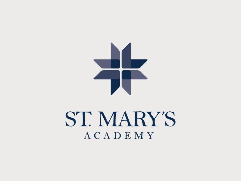 Mary's Logo - St. Mary's Academy logo lockup by Corrina Reff on Dribbble