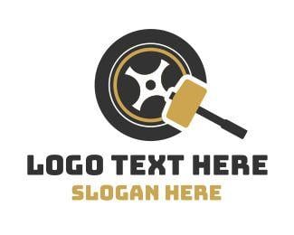 Tyre Logo - Golden Wheel Logo