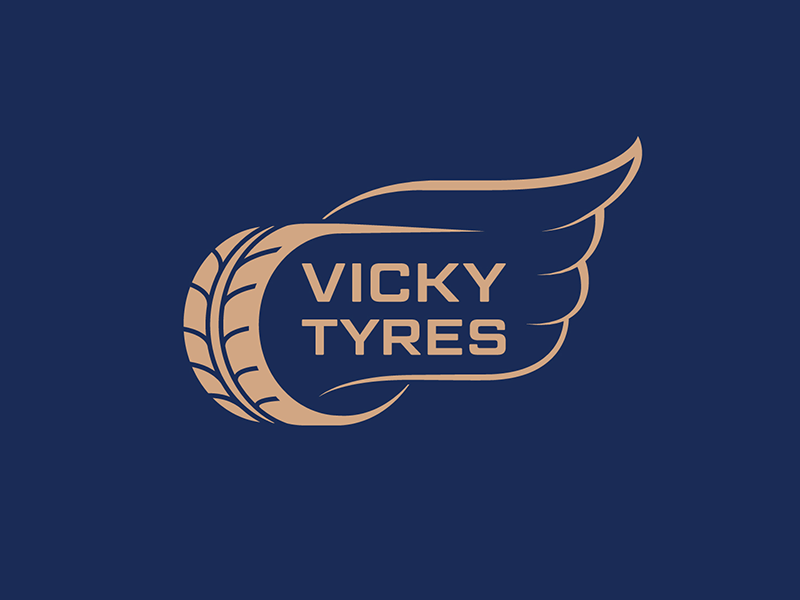 Tyre Logo - Winged tyre logo by Olly Cowan on Dribbble