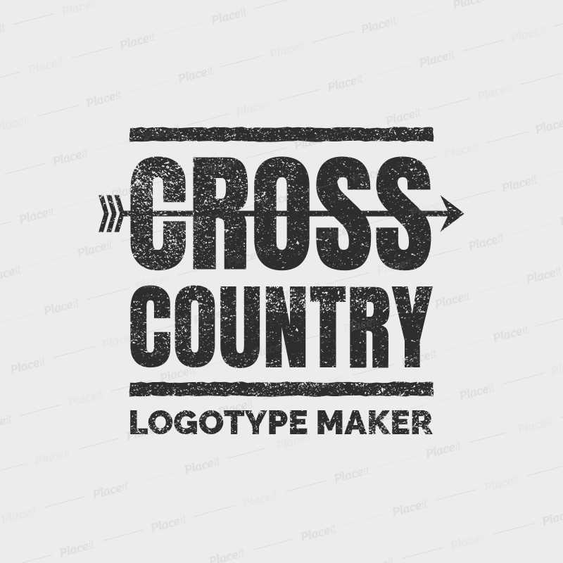 X-Country Logo - Cross Country Logo Design Template 1565