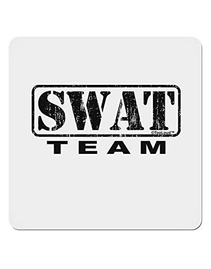 Swat Logo - Amazon.com: TooLoud SWAT Team Logo - Distressed 4x4 Square Sticker ...