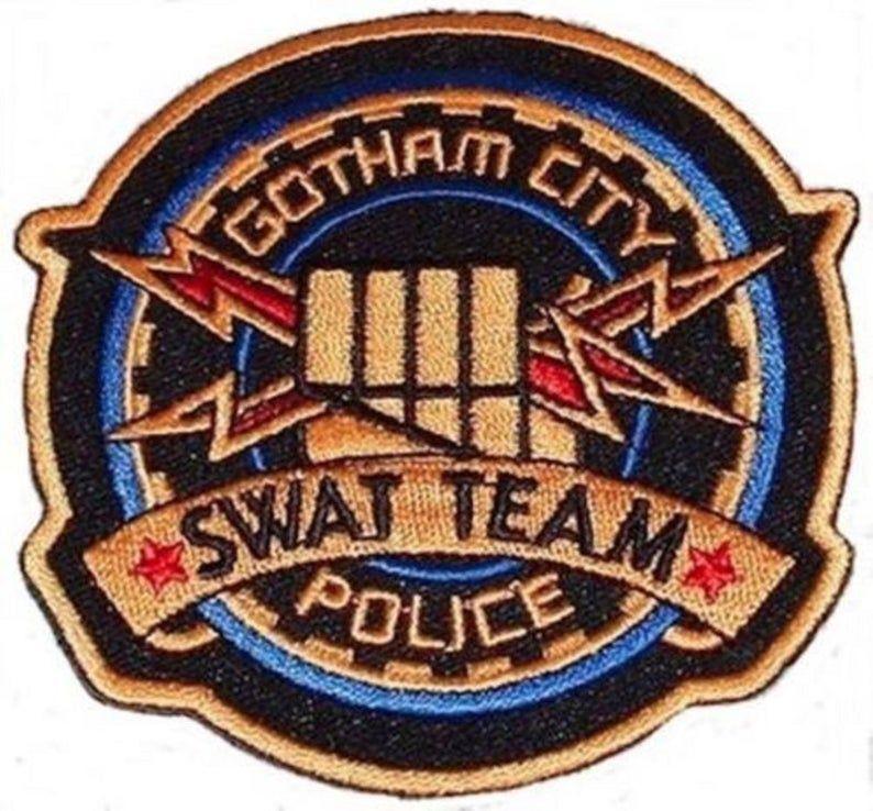 Swat Logo - Batman Gotham City Police Swat Team Uniform Logo Embroidered 3 1 4 Tall Iron On Patch