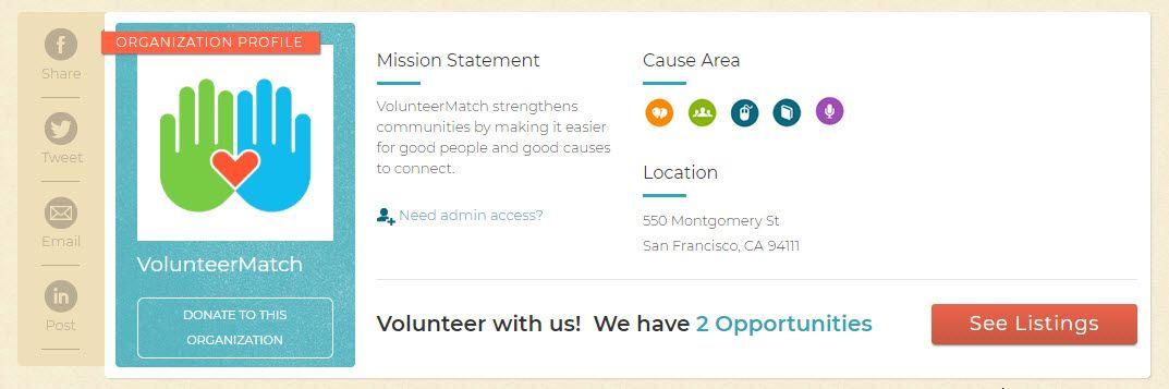 Volunteermatch Logo - Adding a photo to your organization's profile – How Do You Use ...