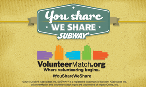 Volunteermatch Logo - VolunteerMatch and SUBWAY(R) Restaurants Team Up to Inspire Weekend ...