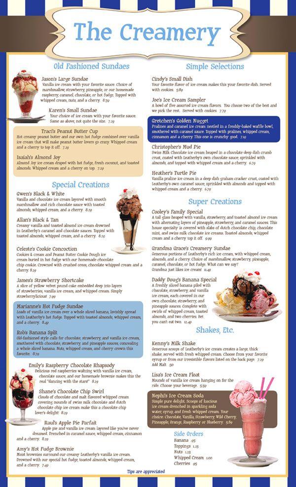 Leatherby's Logo - Menu | Leatherby's Family Creamery