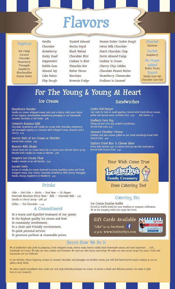 Leatherby's Logo - Menu | Leatherby's Family Creamery