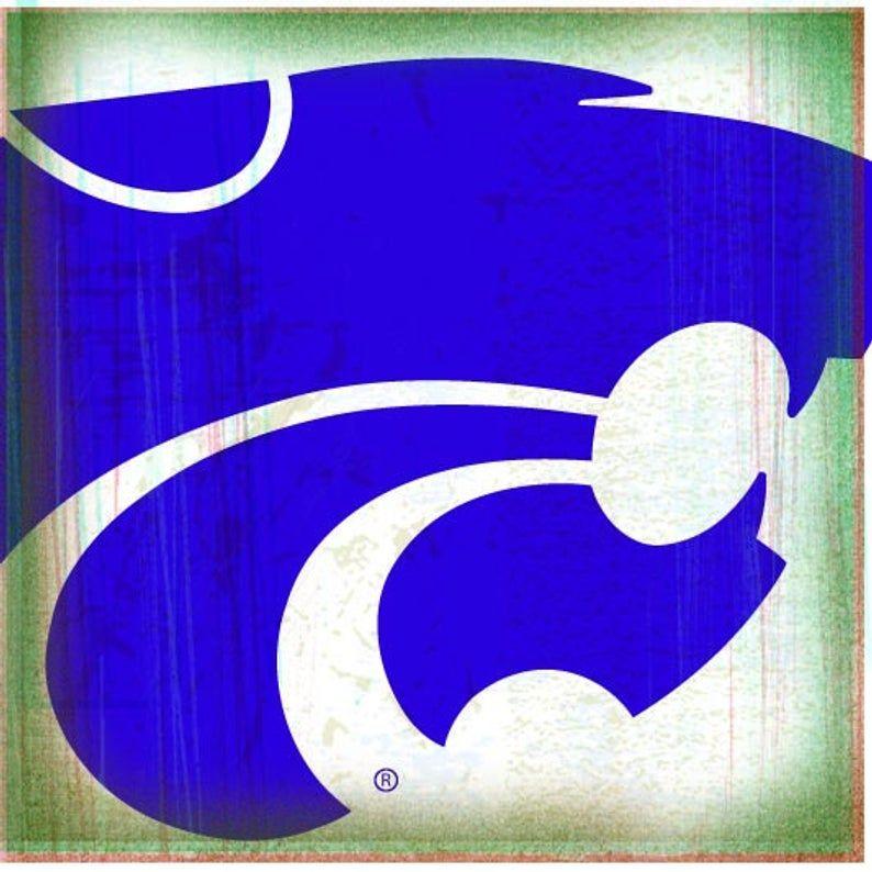 K-State Logo - K-State Coaster Collection: Powercat Logo on White (KSU-5)