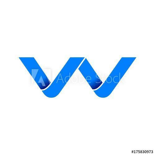 VV Logo - vv logo initial logo vector modern blue fold style this stock