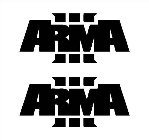 Arma Logo - Arma III Logo Decals Arma 3 Vinyl Decals Car Window Laptop Stickers Set of 2