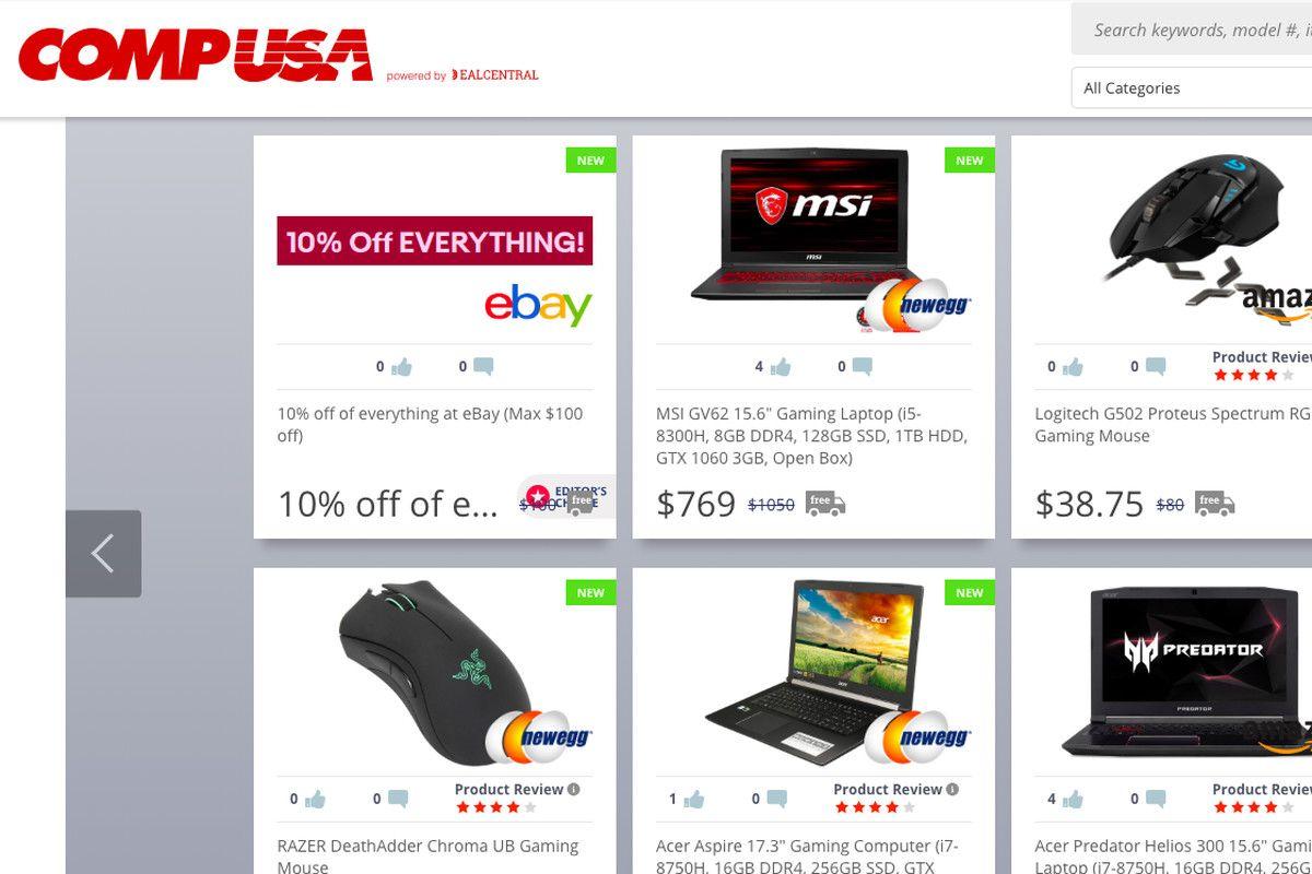 CompUSA Logo - CompUSA resurrected as a sad affiliate deals site - The Verge