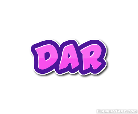 Dar Logo - Dar Logo. Free Name Design Tool from Flaming Text