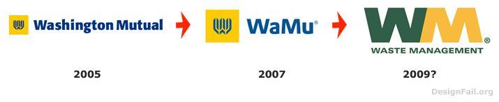 WAMU Logo - Washington Mutual Logo transformation and their possible future