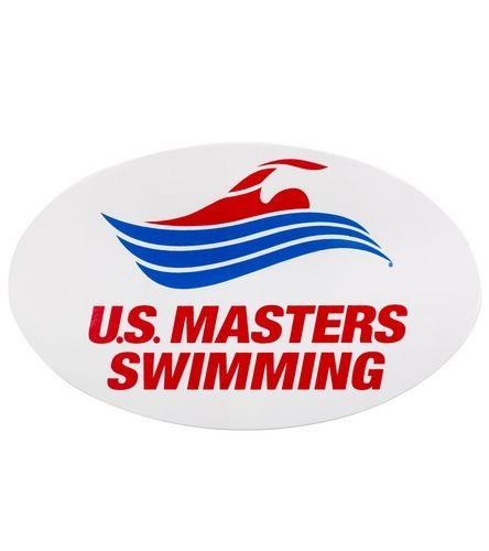 USMS Logo - USMS Exterior Oval Sticker (Box of 50) at SwimOutlet.com