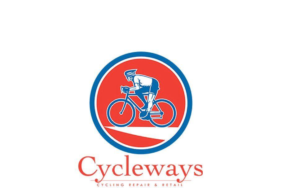 Cyclist Logo - Cycleways Cycling Repairs Logo