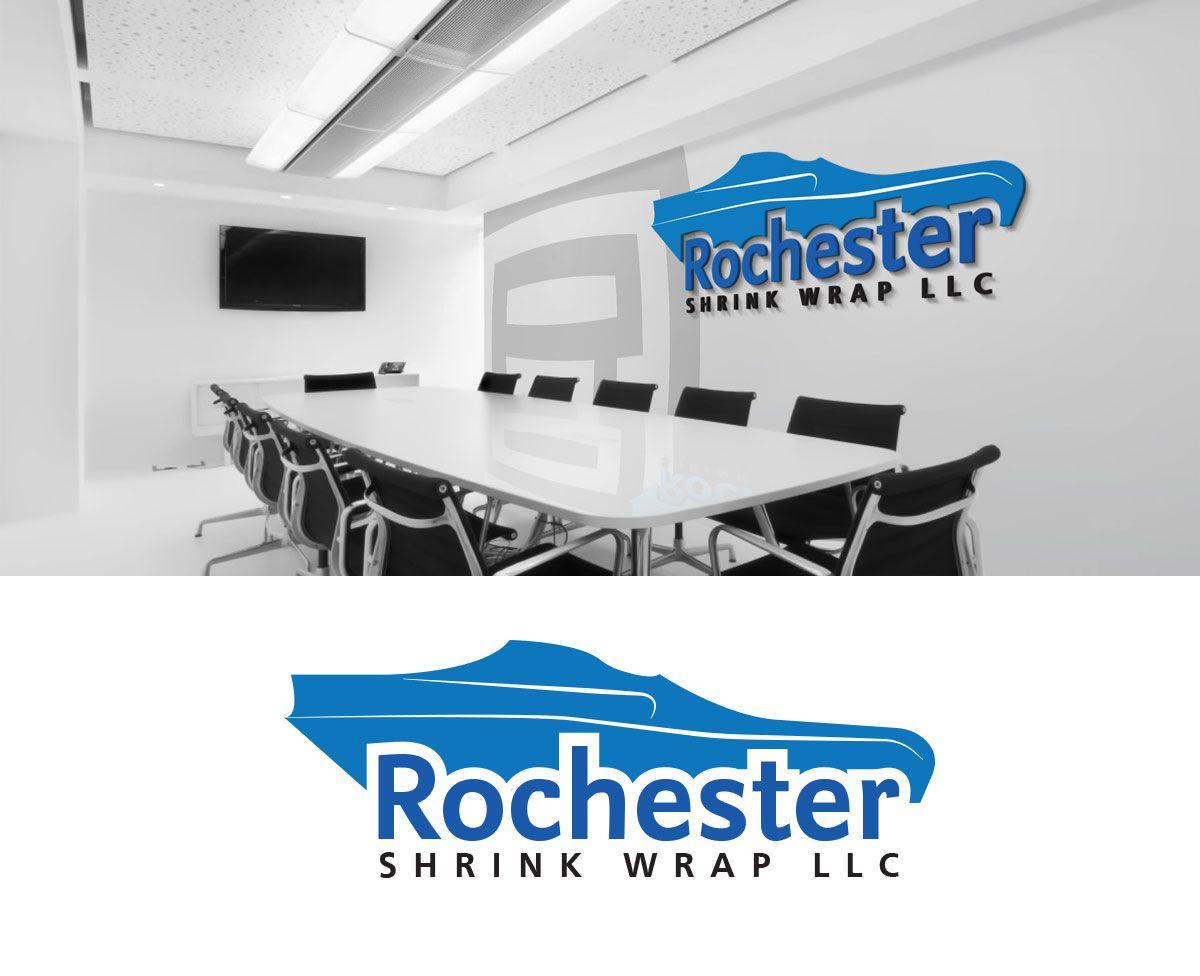 Shrink Logo - Bold, Masculine, Marine Logo Design for Rochester Shrink Wrap LLC